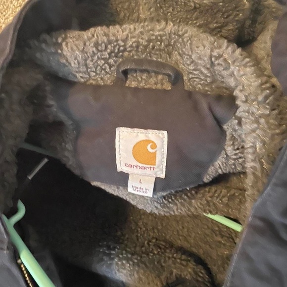 Carhartt RELAXED FIT WASHED DUCK SHERPA-LINED JACKET size large - Picture 4 of 4